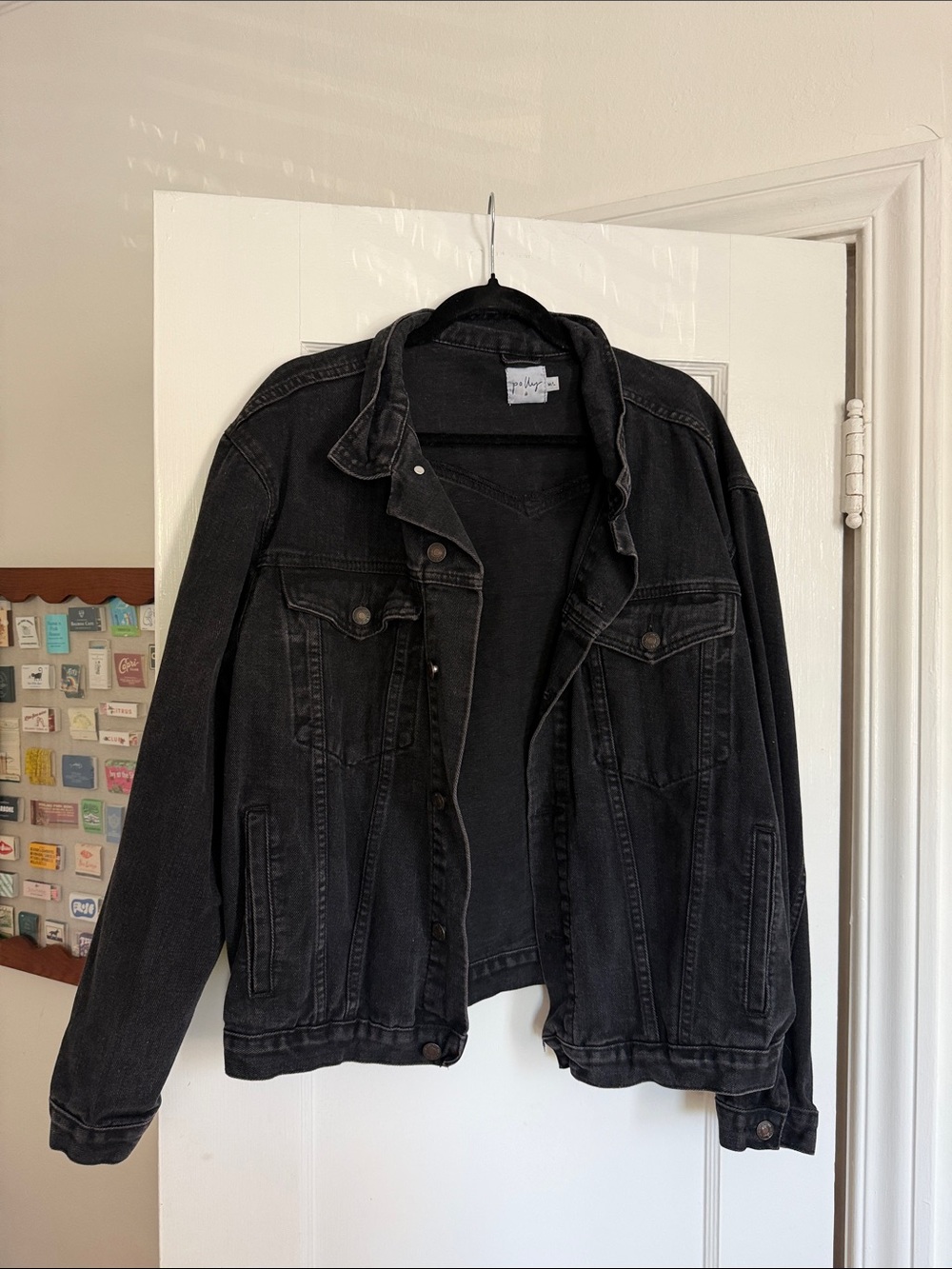 Princess Polly Black Denim Jacket